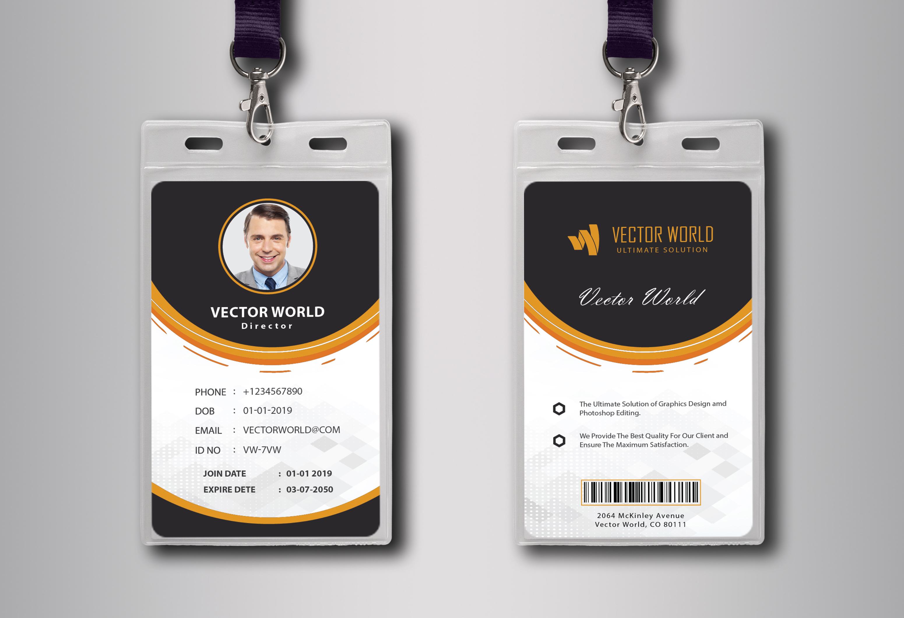 Design a customized and professional ID card especially for your