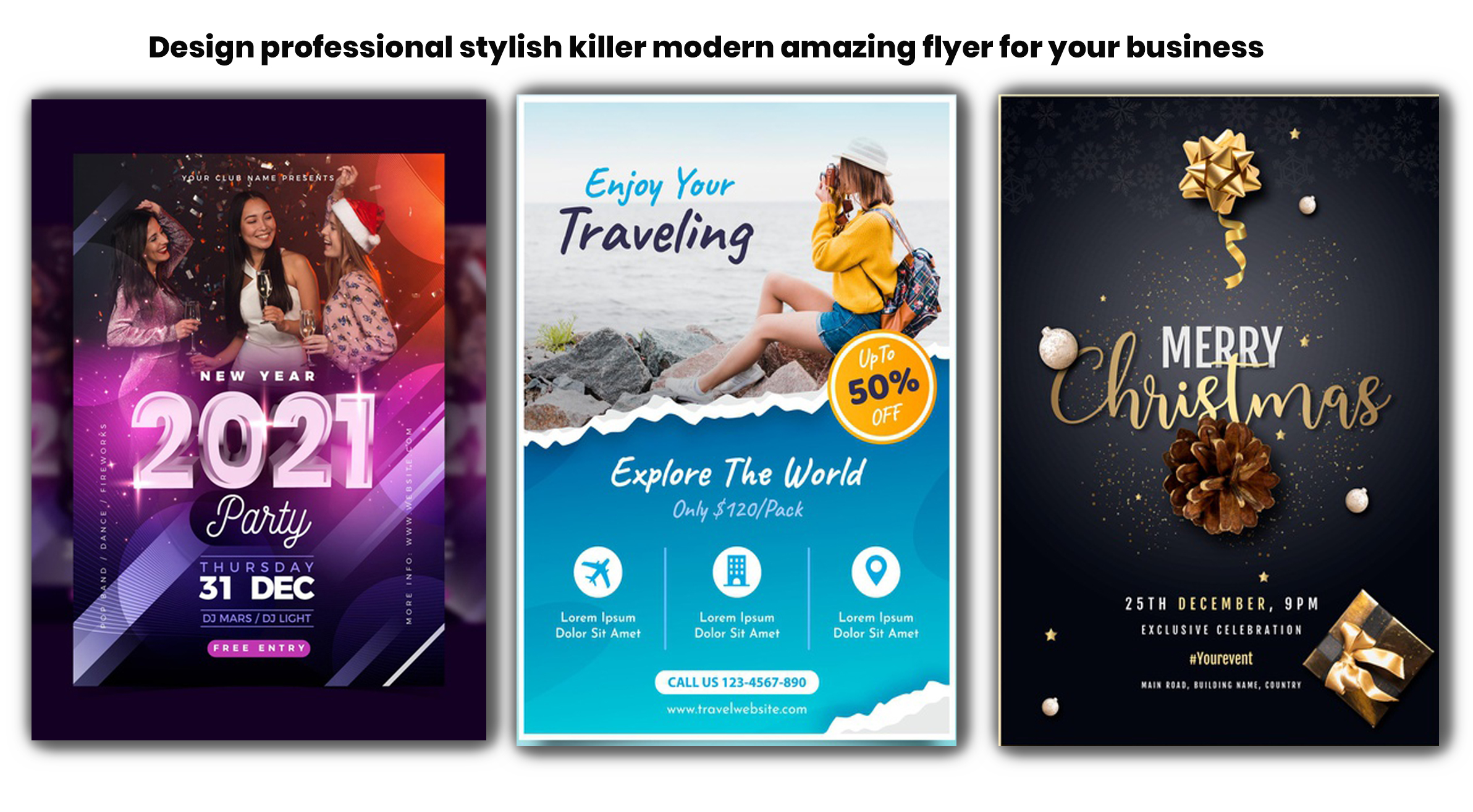 I will design a professional flyer design for your business promote