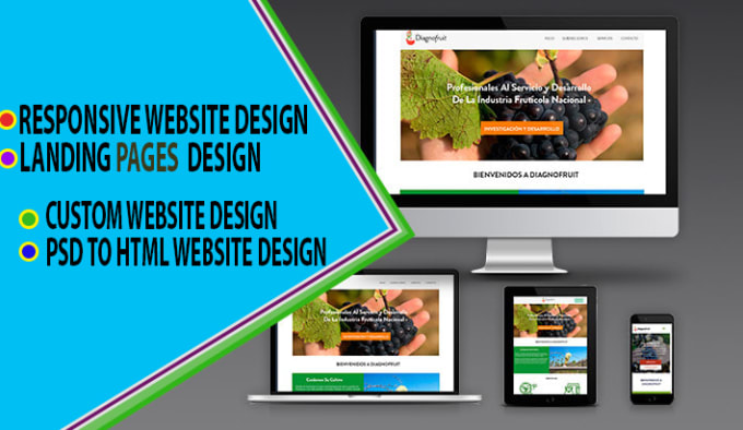 I will design professional and responsive website