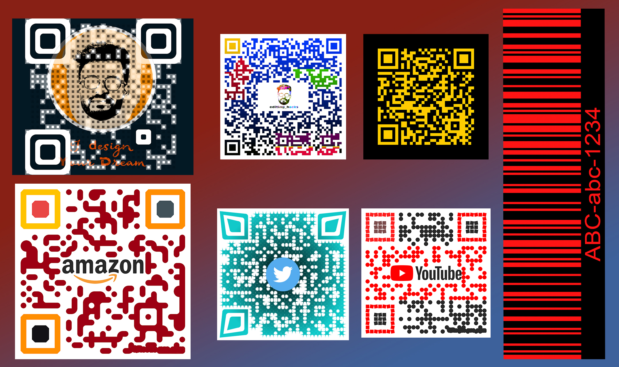 I will create unique professional custom qr code and barcode design for