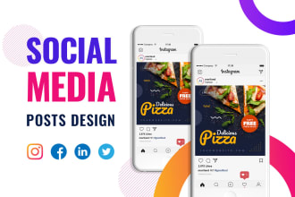  Design your premium quality instagram post and facebook post or social media ads