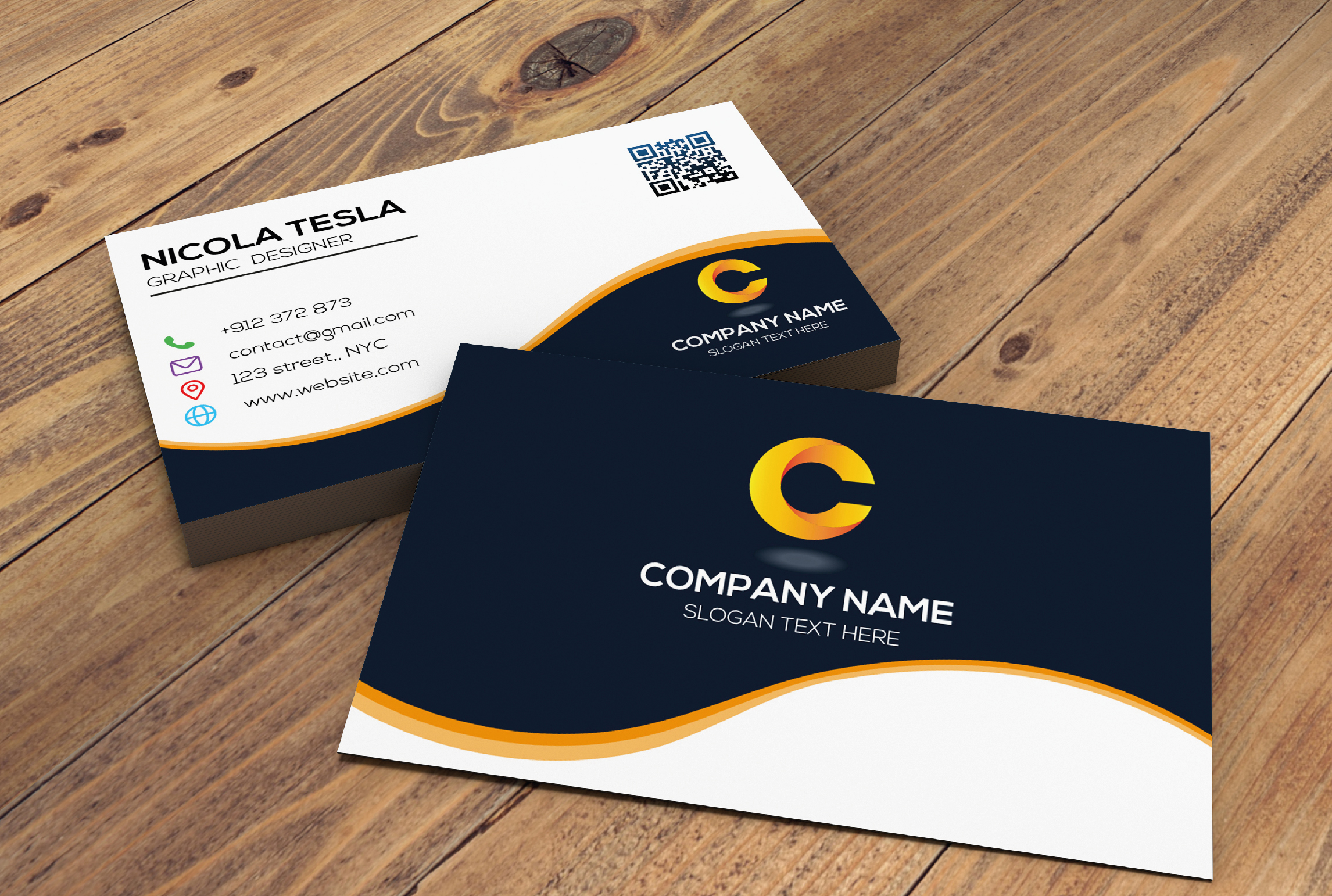I will Create business card with two concepts