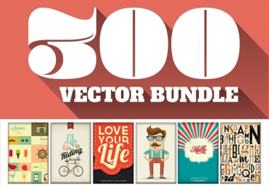 300 Premium Vector Files worth 1500 dollars with FULL rights