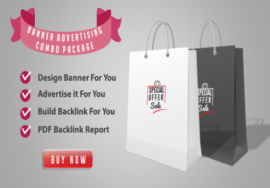 Web Banner Package - Banner Design + Advertising + Backlink Building