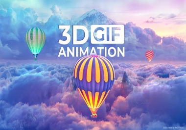 I will do 3d image animation GIF