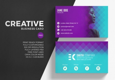 Design Professional And Beautiful Business Card in 3 hours