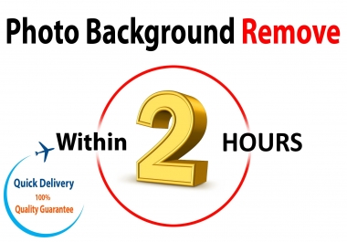 I will remove background from any type of image professionally in 2 hour