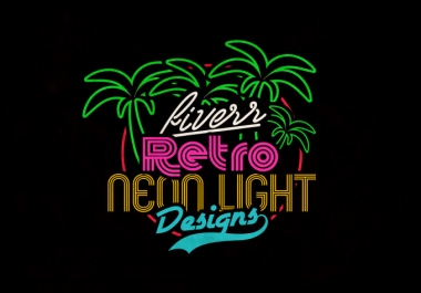 I Will Design a HQ NEON LOGO For You
