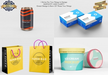 design professional product labels and 3d mockup