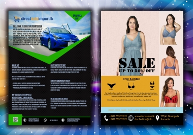 I will design professional and creative flyer, brochure