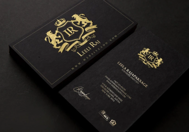 I will create luxury outstanding business card design for you