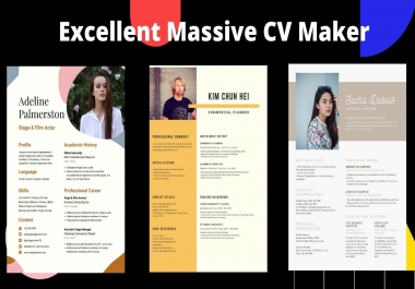 I wil design great eye caching CV/Resume designe within 24 hours