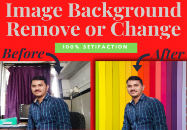 Image Background remove or Change professionally