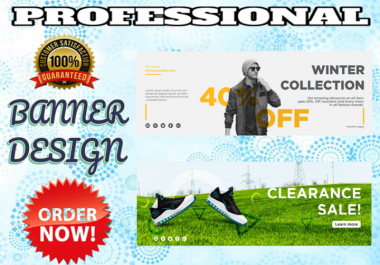I will design creative banner or banner ads