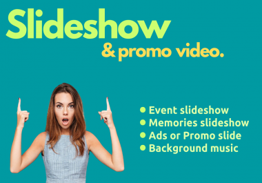 I will create beautiful slideshow or promo video with your photos and videos