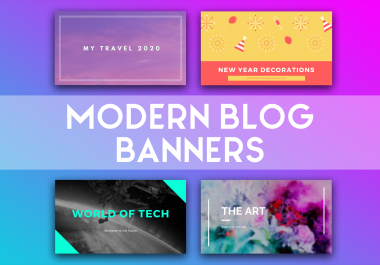 I will make great post banners for any blog