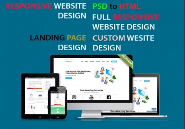 I will design professional and responsive website