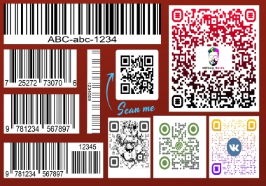 I will create unique professional custom qr code and barcode design