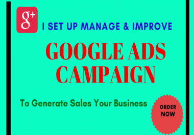 I will make google ads adwords to generate sales