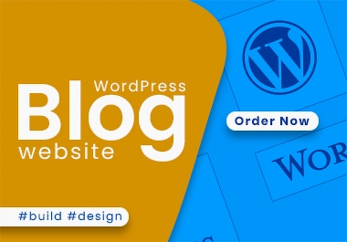 Create impressive wordpress blog website for you