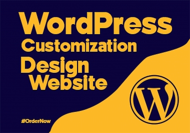 Responsive webpage design and customize for wordpress website