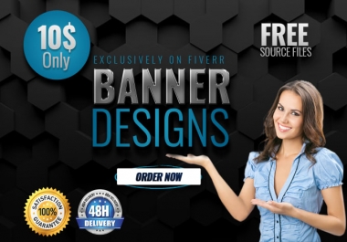 Design awesome social media cover, banner, web template or website banner