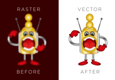 vectorize or vector trace your logo,  T shirt and any raster design