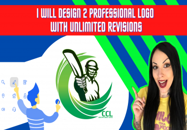 I will design 2 professional logo with unlimited revisions