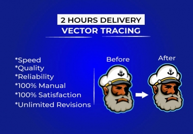 I will vector tracing,  redraw or recreate logo or image
