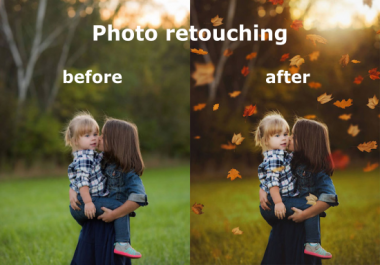 I will do photo retouching for you.