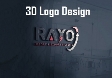 I am expert in 3d logo design with HQ file