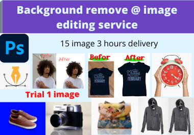 I will do background removal and photoshop editing super fast