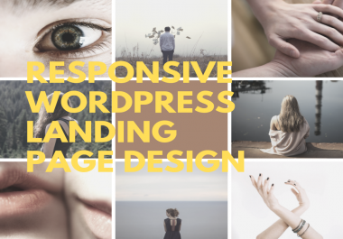 Create a responsive design landing page with WordPress for your business needs