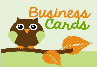 Create Two Eye Catching Business Cards