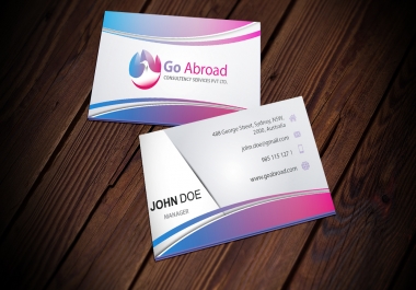 I can design professional Business Card with in 48 hours