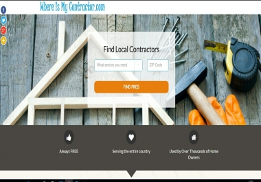 Contractors website template