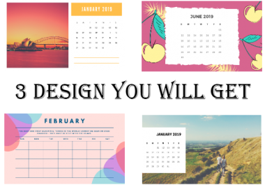 I'll create Calendar And Cards Design